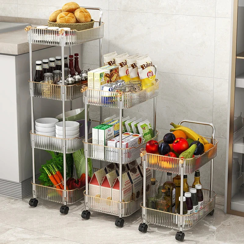 Trolley Wheel Cart Storage Rack Shelves Shelf