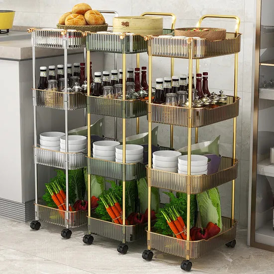 Trolley Wheel Cart Storage Rack Shelves Shelf