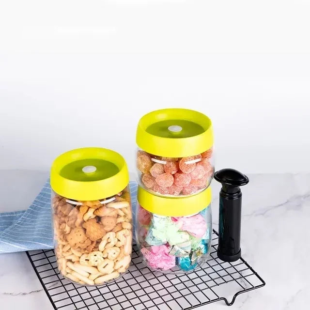 Airtight Pumpable Storage Vacuum Borosilicate Glass Container