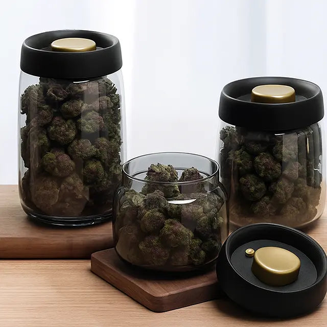 Airtight food storage vacuum glass vacuum jar