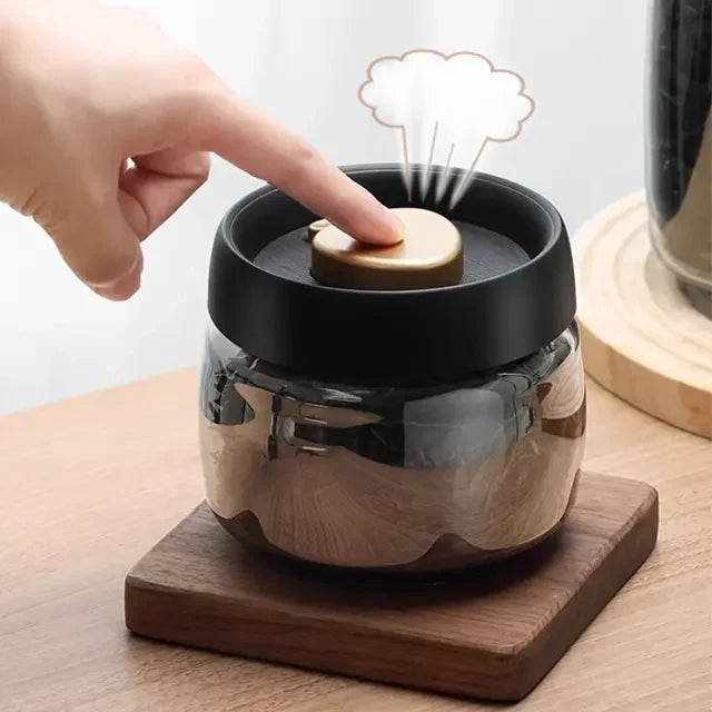 Airtight food storage vacuum glass vacuum jar