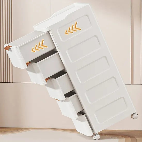 Durable 4-Layer PP Plastic Storage Cabinet