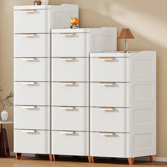 Durable 4-Layer PP Plastic Storage Cabinet