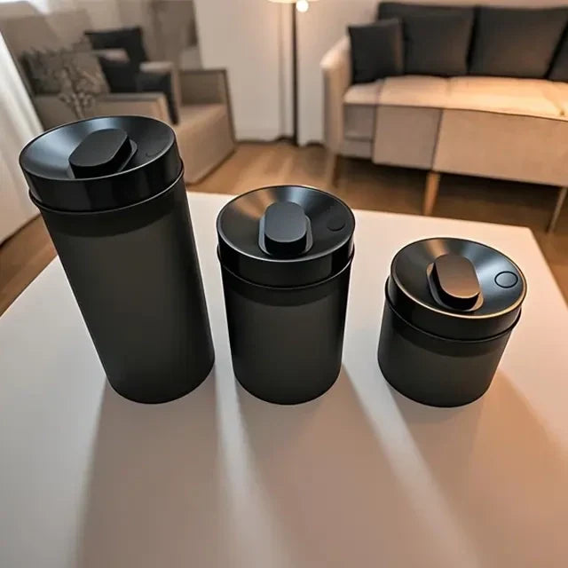 Storage Matte Glass Vacuum Canisters