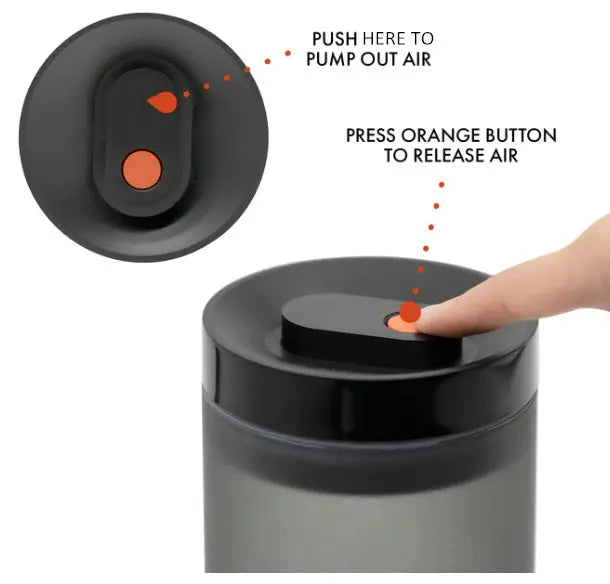 Storage Matte Glass Vacuum Canisters