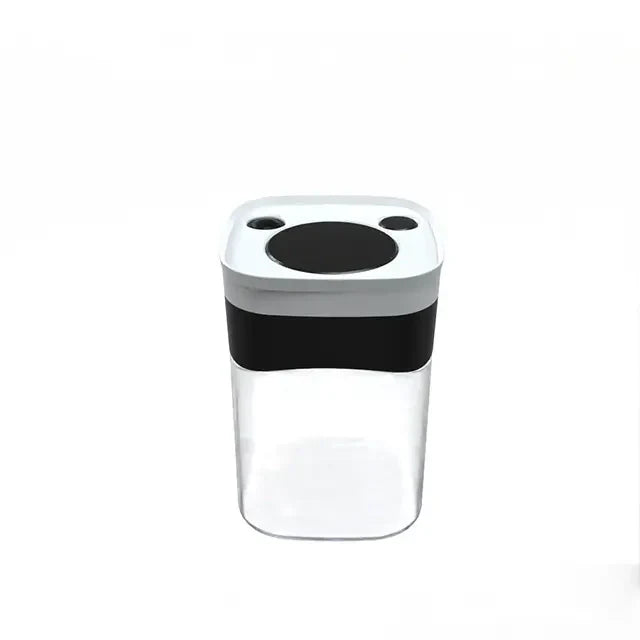 Glass Round Airtight Vacuum Canister