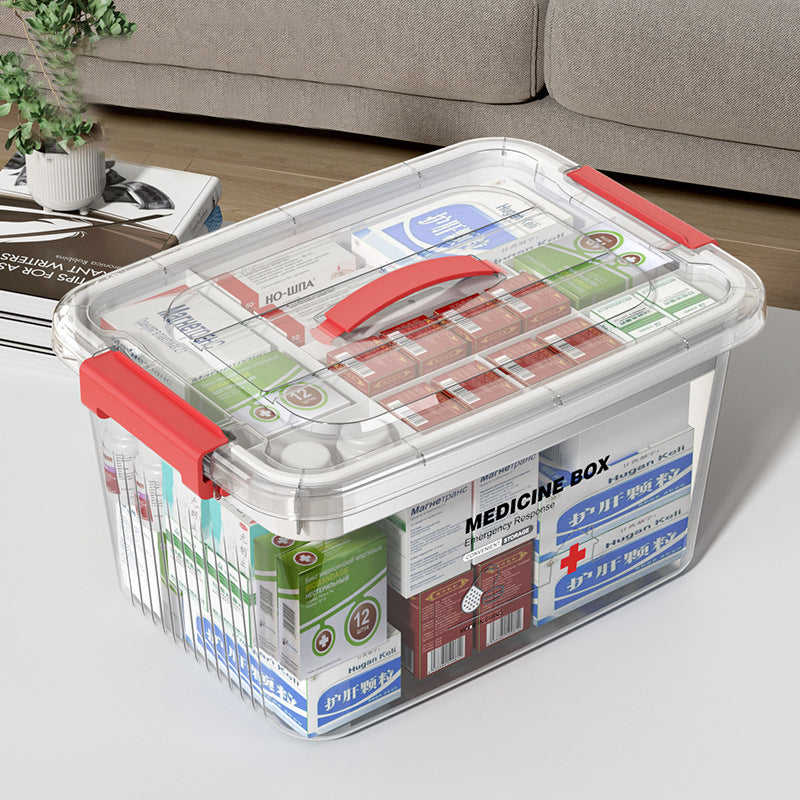 Medicine Large Capacity Plastic Transparent Box