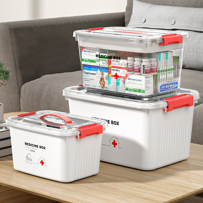 Medicine Large Capacity Plastic Transparent Box