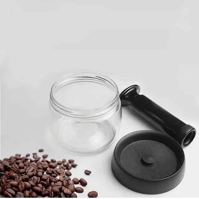 Pumpable Vacuum Clear Plastic Storage Jars Set
