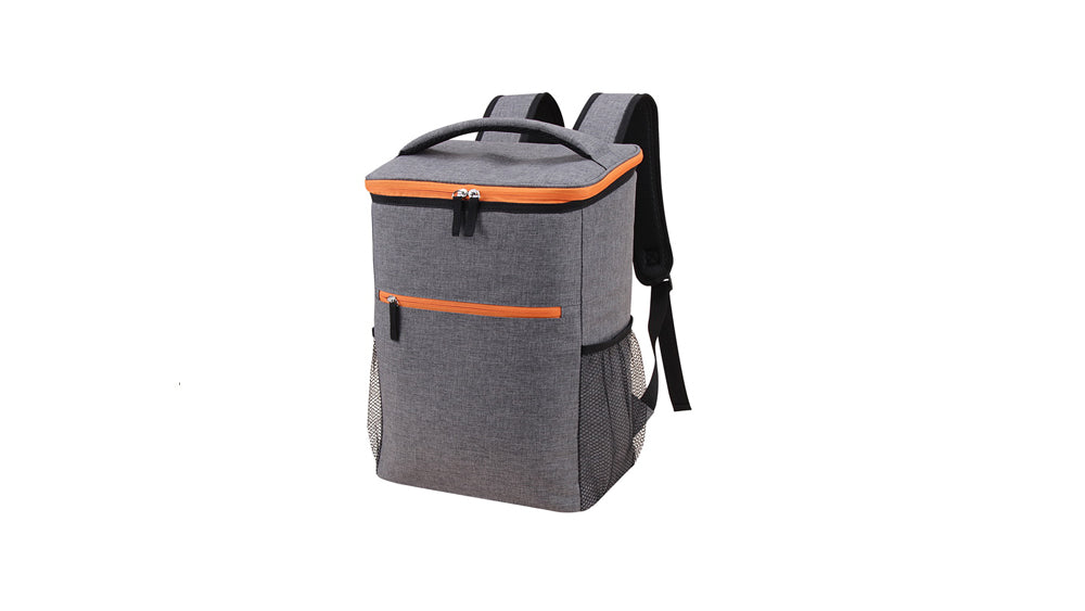 Two Tone Polyester Fabric Cooler Backpack