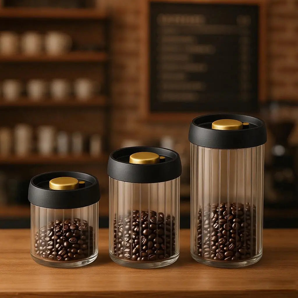 Ripple Vacuum Borosilicate Glass Sealed Jar