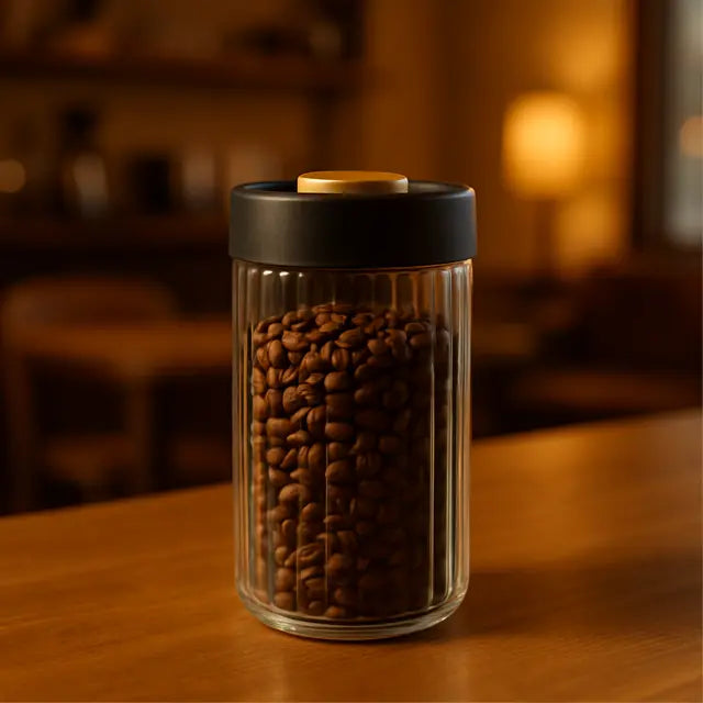 Ripple Vacuum Borosilicate Glass Sealed Jar