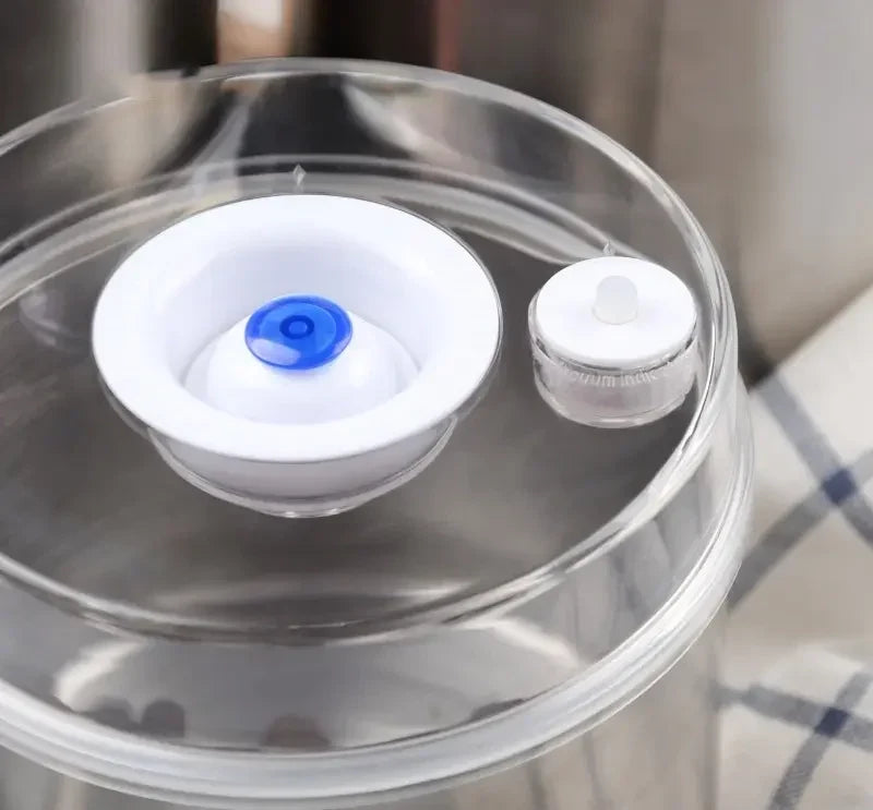 Round Shape Vacuum Airtight Container Stainless Steel