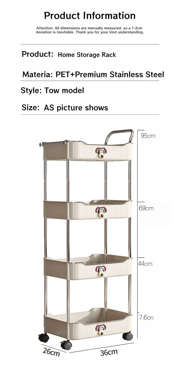 Shelf & Shelves Stylish Trolley Tableware & Snacks