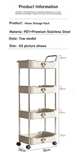 Shelf & Shelves Stylish Trolley Tableware & Snacks