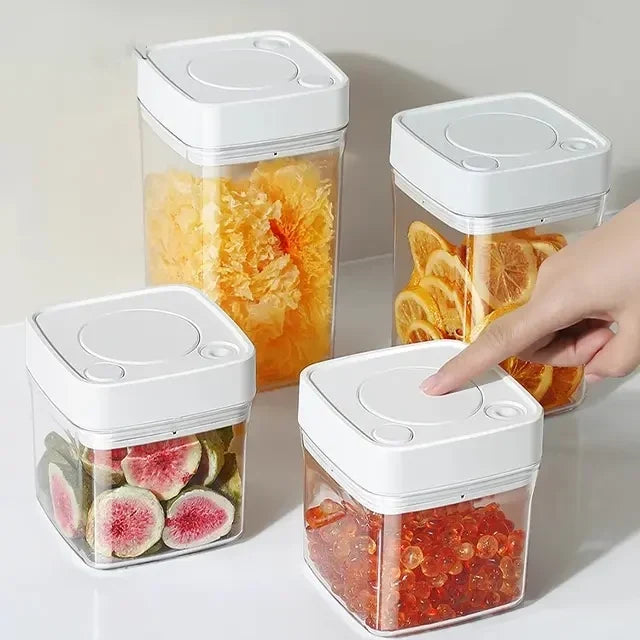 Square High Vacuum Food Storage Canister