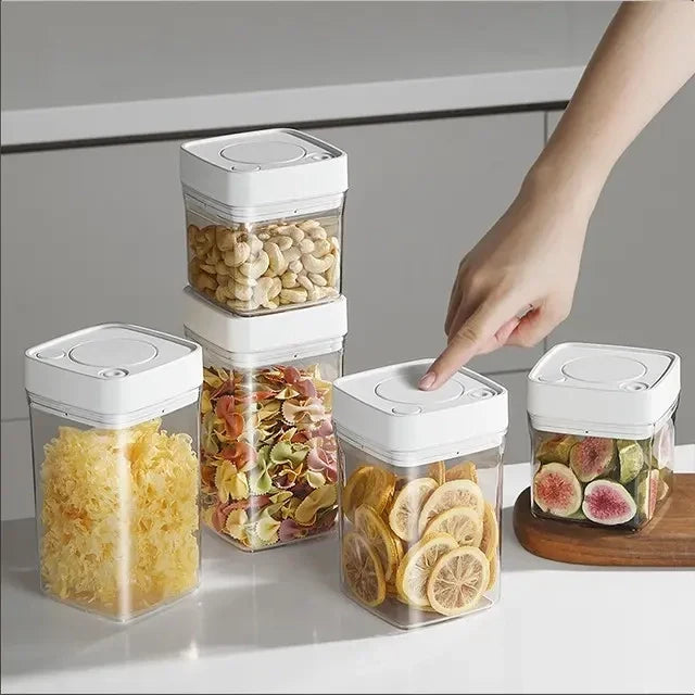 Square High Vacuum Food Storage Canister