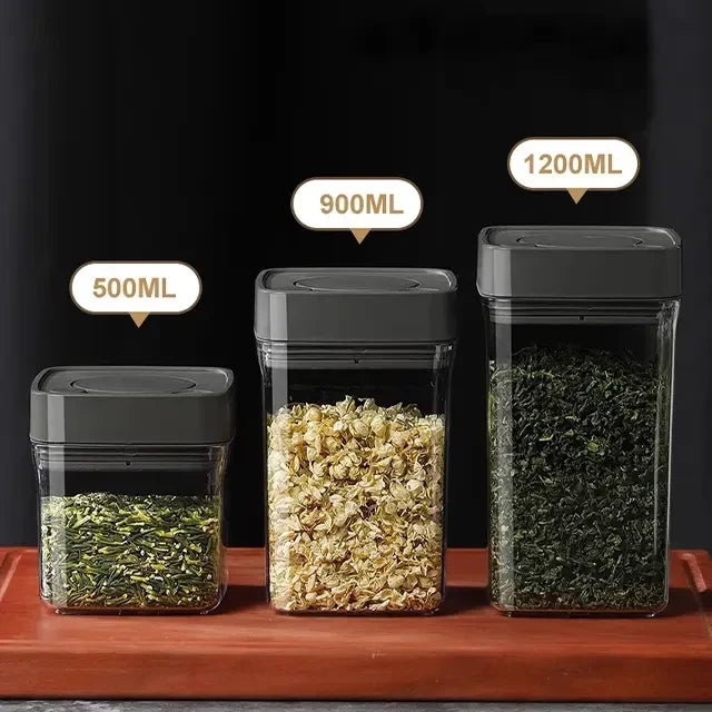 Square High Vacuum Food Storage Canister