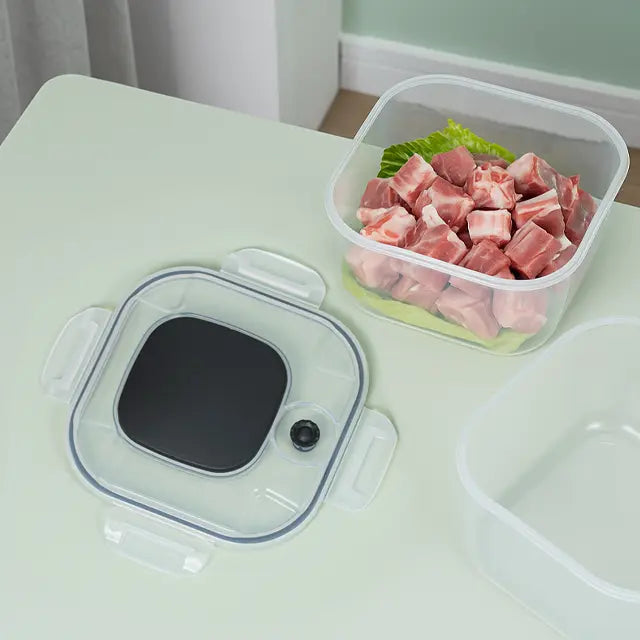 Square Plastic Vacuum Lunch Box