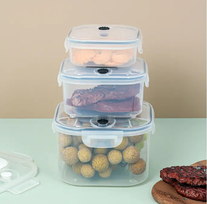Square Plastic Vacuum Lunch Box