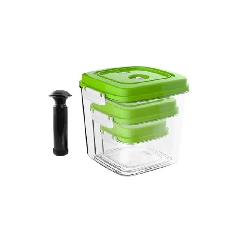 Square Pumpable Storage Locking Canisters Set