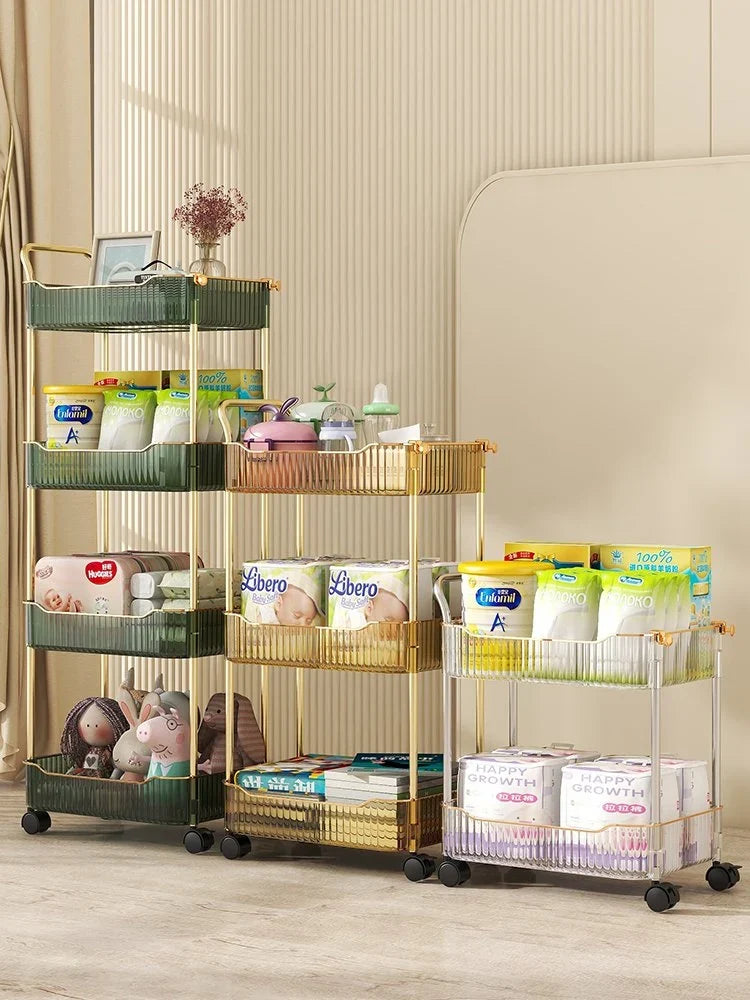 Trolley Wheel Cart & Storage Rack Organizer Closet