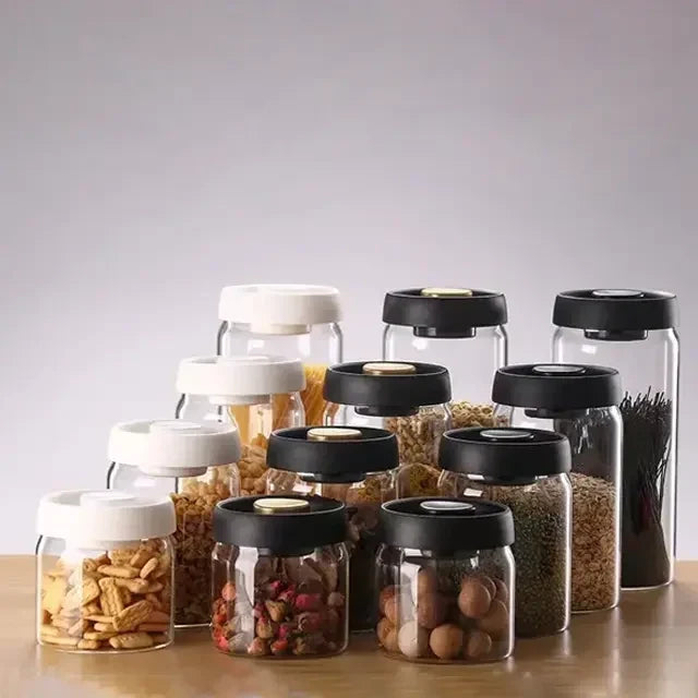 Vacuum Coffee Canisters with Airtight Lids