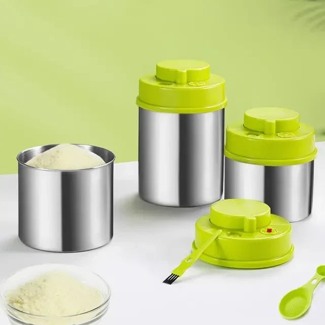 Custom Airtight Storage Jar Stainless Steel
