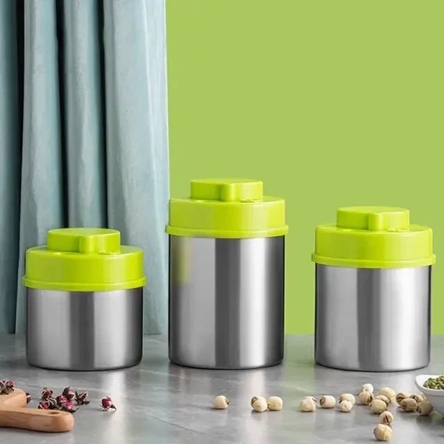 Custom Airtight Storage Jar Stainless Steel