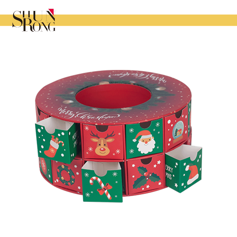 Advent calendar double layer ring box