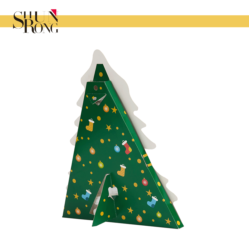 Christmas tree shaped advent calendar