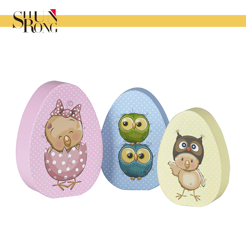 Egg shaped base box with lid